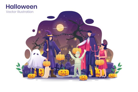 Halloween Flat Illustration