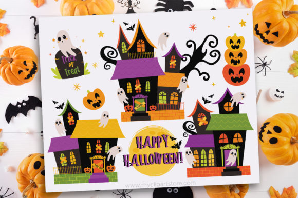 Halloween Haunted Mansion Clipart