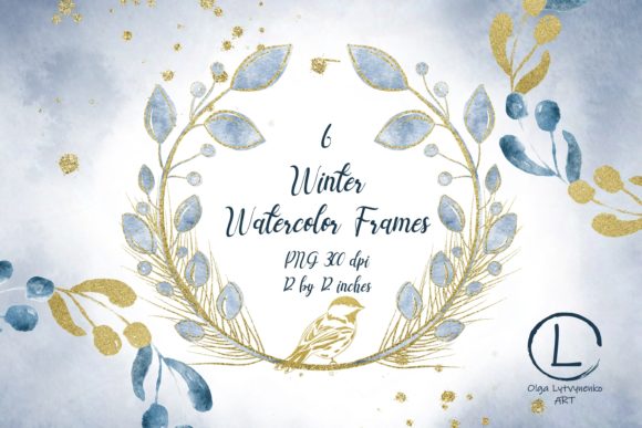 Watercolor Winter Floral Frames: A Versatile Creative Resource for All